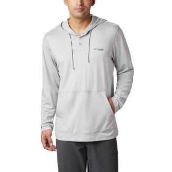 Columbia Muške Majice S Kapuljačom - Slack Tide Henley Sive | ZCLA-81976